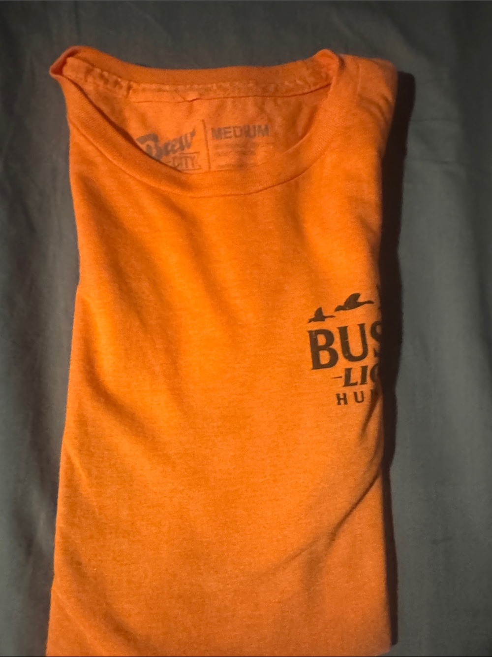 Busch Light Hunting Short Sleeve T-Shirt in Orange